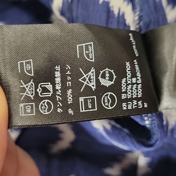 H&M Label of Graded Goods Chevron Print Tunic Beach Sheer Coverup Size 4 - Picture 11 of 11